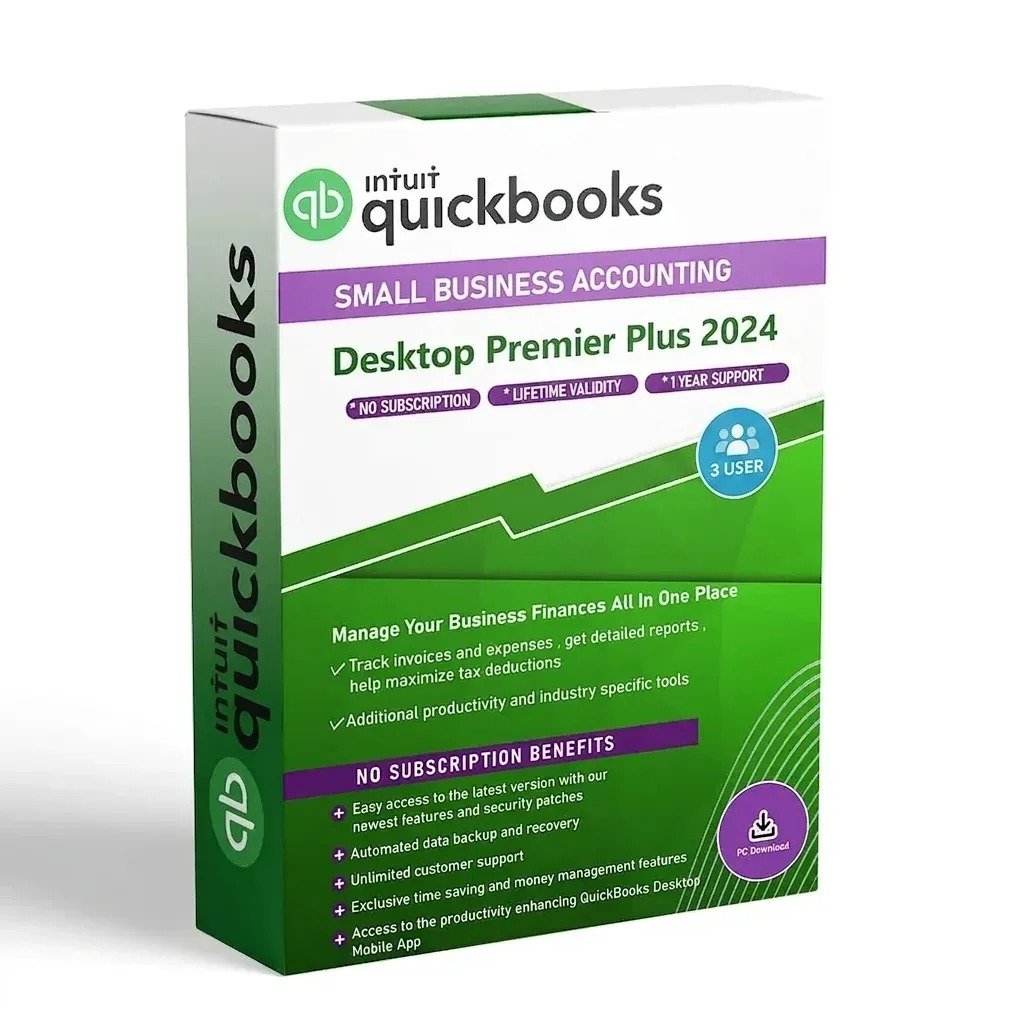 3 Users – USA Version – QuickBooks Desktop Premier Plus 2024