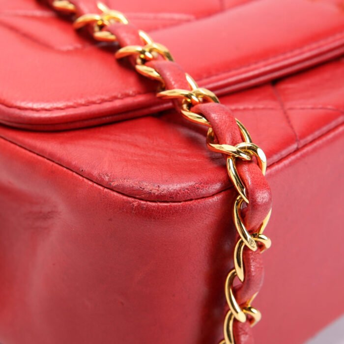 Chanel Diana Flap Small Lambskin Red and Gold product image 5
