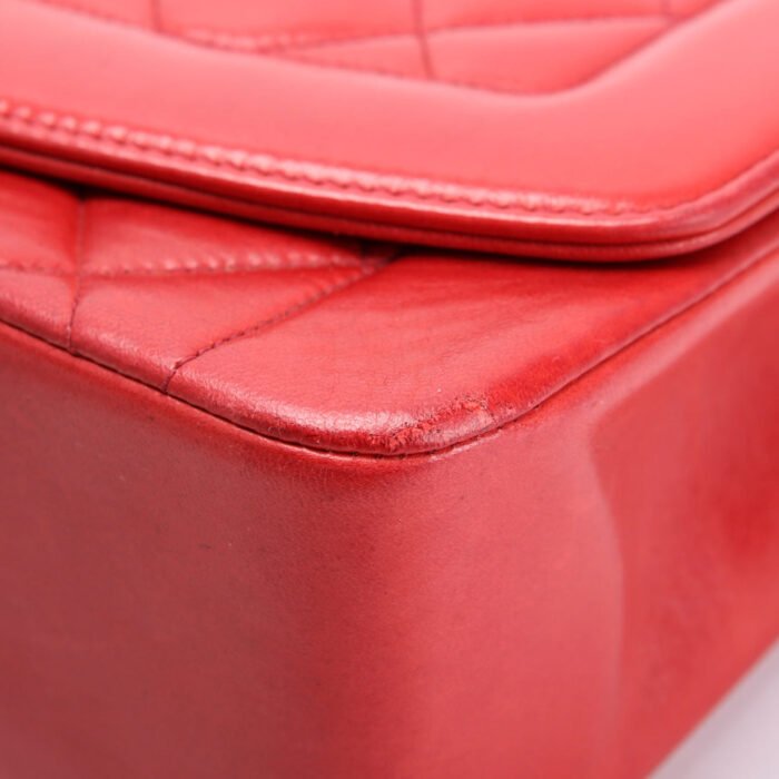 Chanel Diana Flap Small Lambskin Red and Gold product image 6