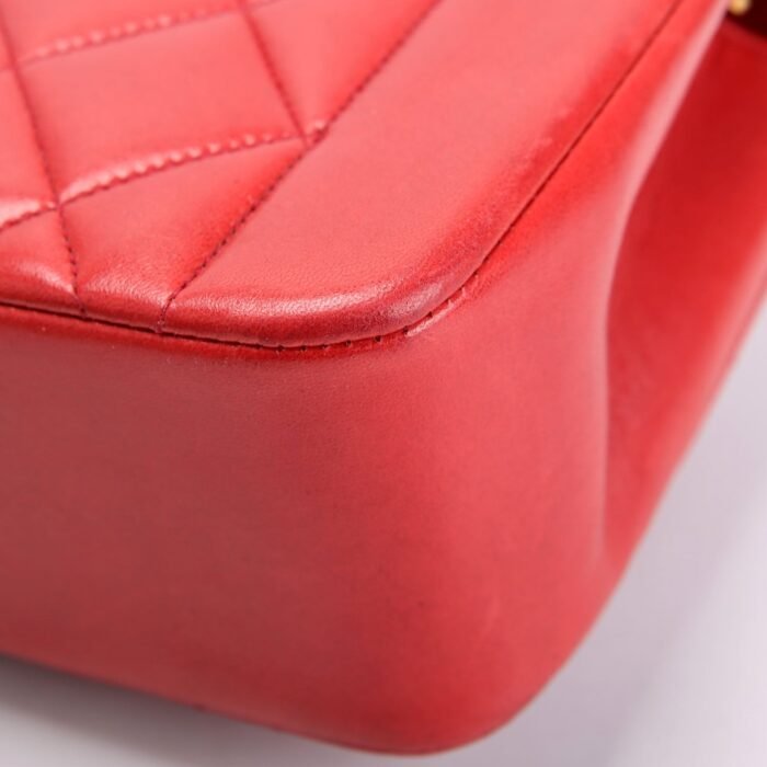 Chanel Diana Flap Small Lambskin Red and Gold product image 8
