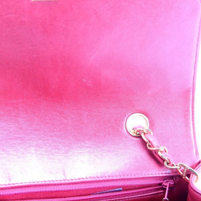 Chanel Diana Flap Small Lambskin Red and Gold product image 11