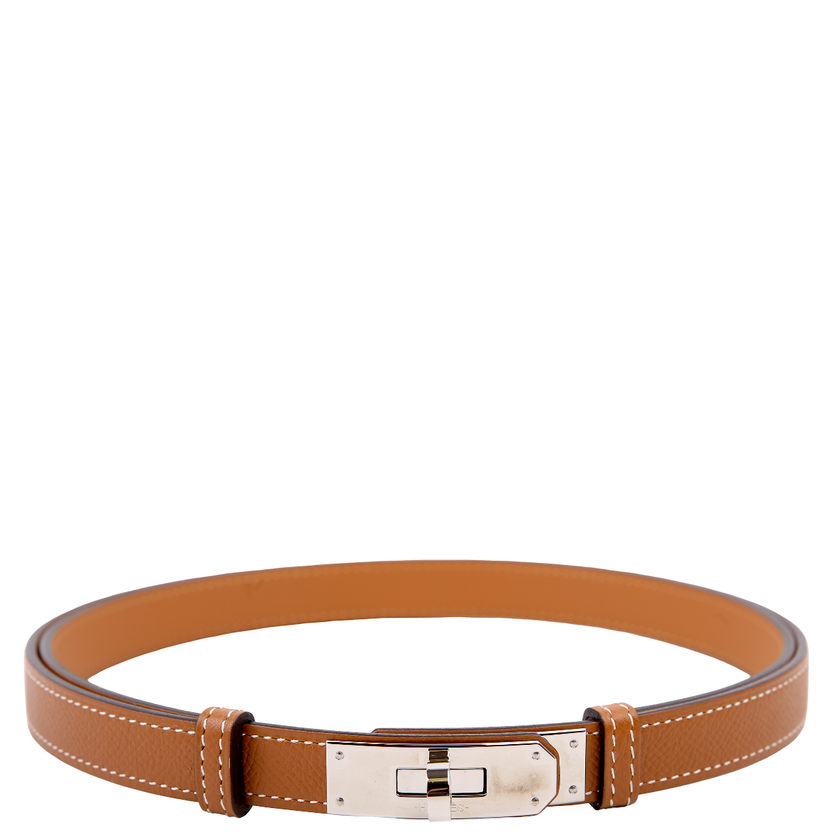1786540429828II3EWH6NC3SFMD7XGR81.png Kelly 18 Epsom Adjustable Belt Brown/Palladium - Image 1