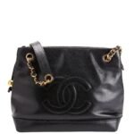 Pre-Owned Chanel Timeless CC Tote 2M | Black and Gold