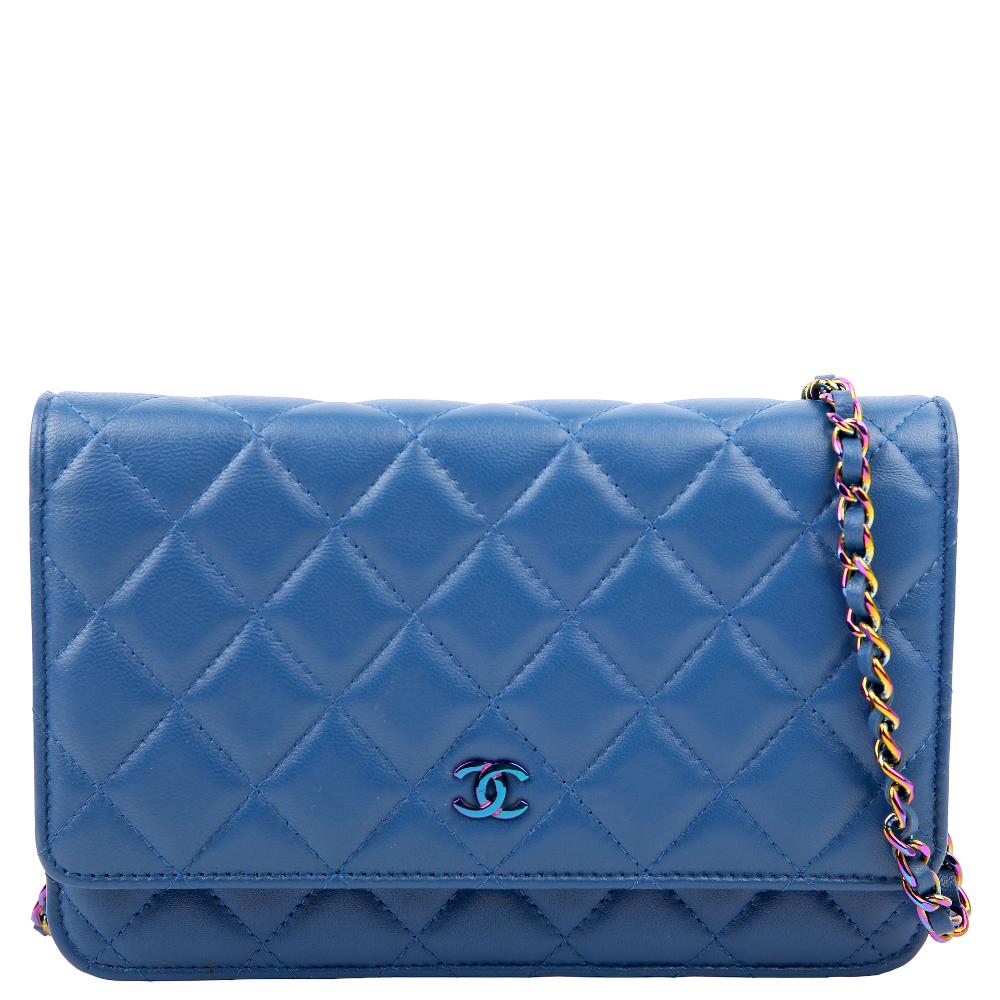 1787316890898MHJRC35ZUIJYKHLSLHML.png Pre-Owned Chanel WOC Classic Quilted Lambskin Blue/Purple | Blue and Purple - Image 1