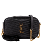 Pre-Owned Saint Laurent Lou Camera Mini Black/Gold 612579 | Black and Gold