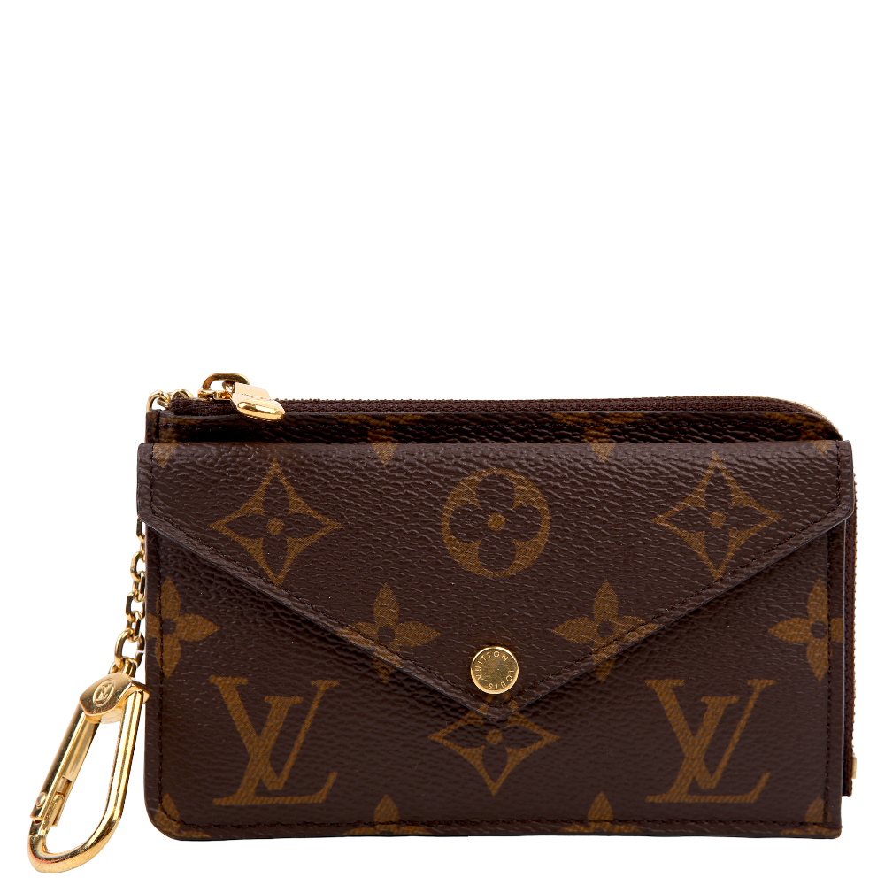 1787318257287M4U7HDZM5EAW3L9S8ZW5.png Pre-Owned Louis Vuitton Card Holder Recto Verso Monogram | Brown and Black - Image 1