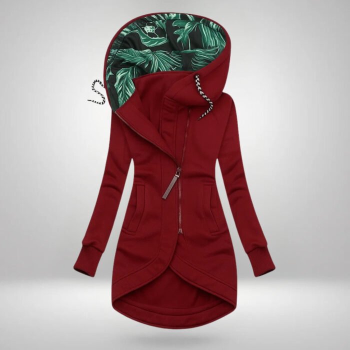 Women's Long Hooded Quilted Coat – Padded Winter Puffer Coat