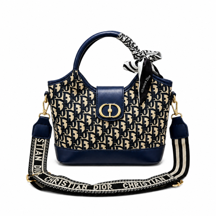 Women Monogram Travel Vanity Case Handbag Compact Shoulder Bag Grey