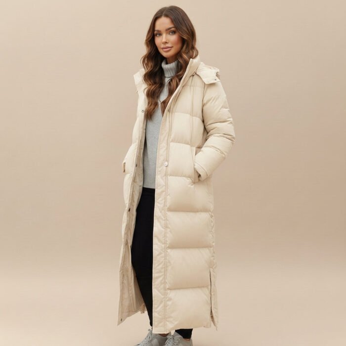 Women's Down Puffer Jacket – Warm Quilted Winter Coat, Tailored Fit | Frida