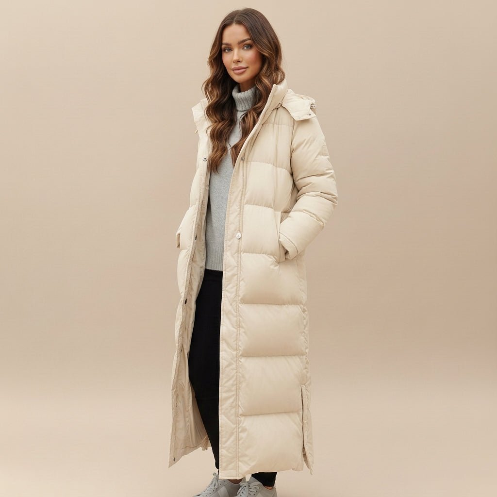 Women's Down Puffer Jacket – Warm Quilted Winter Coat, Tailored Fit | Frida