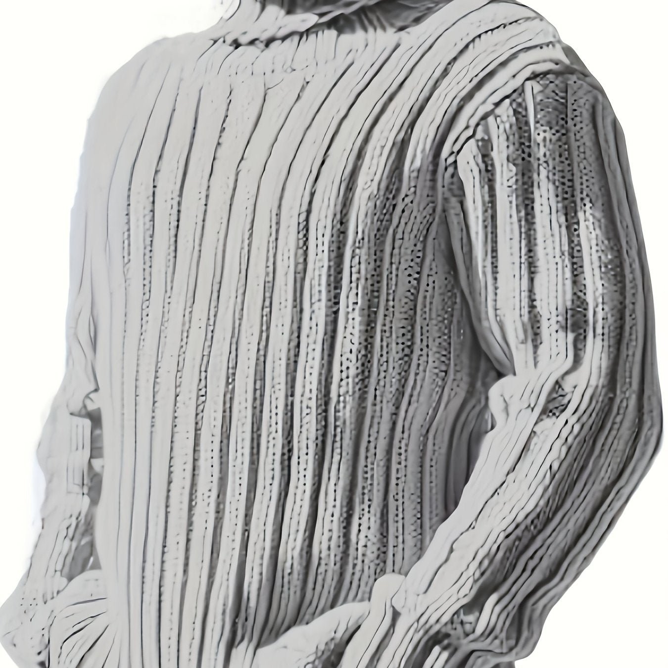 Men's Ribbed Knit Sweater – Relaxed Fit Crew Neck Pullover | Brennan