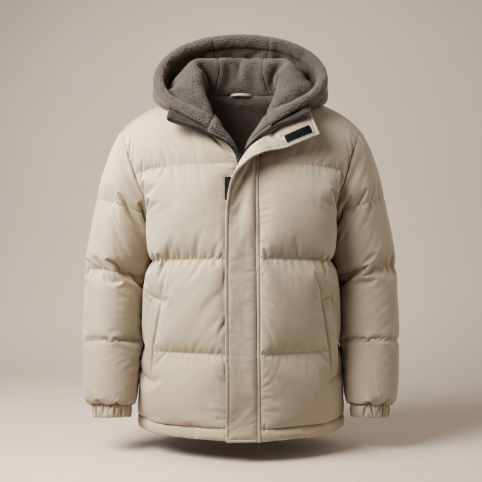 Men's Hooded Winter Puffer Parka Jacket