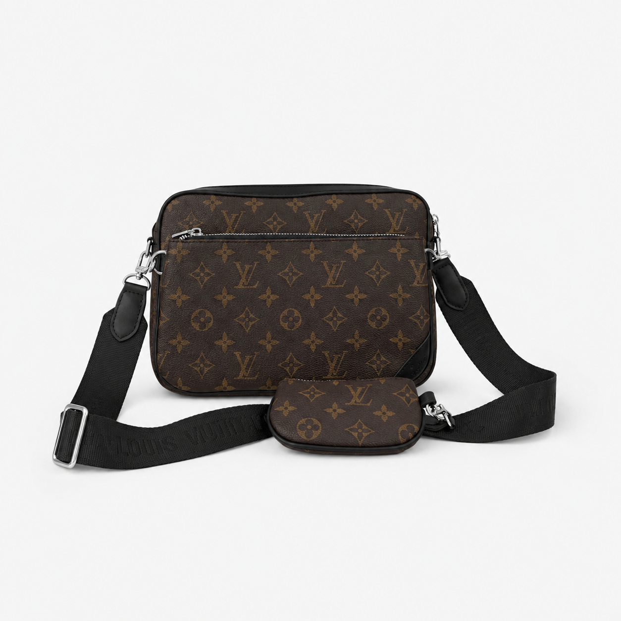 521d89a6-b958-49c1-ba29-52f044da29c3.png Leather Monogram Messenger Crossbody Bag - Image 1