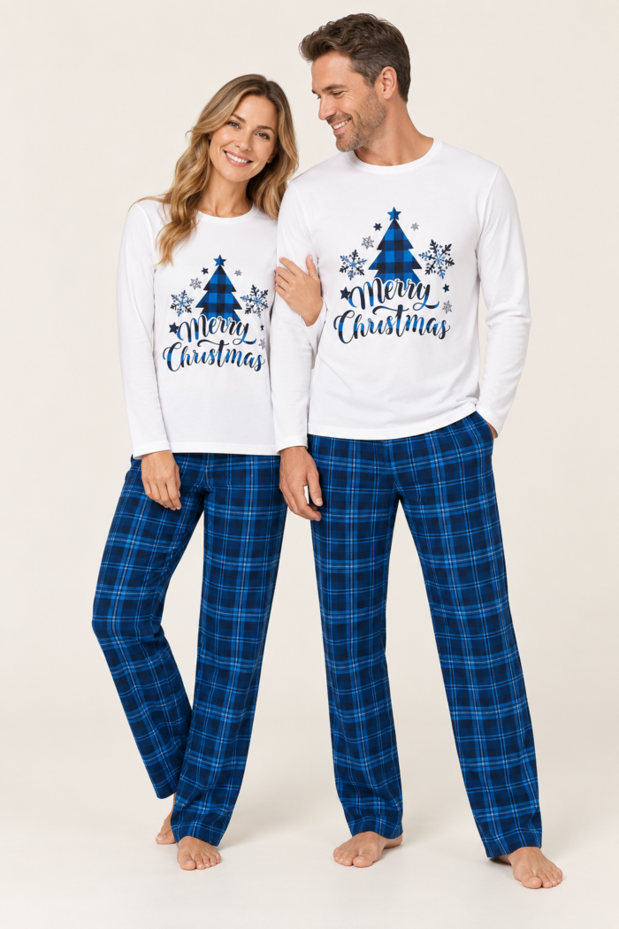 Matching Family Christmas Pajamas – Plaid Sets for Adults, Kids & Dogs