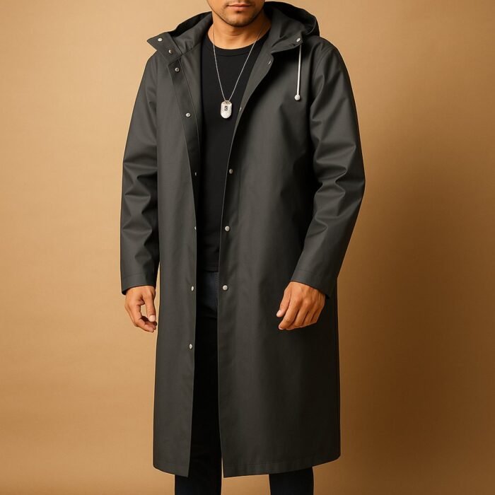 Men's Long Waterproof Parka – Hooded Insulated Winter Coat