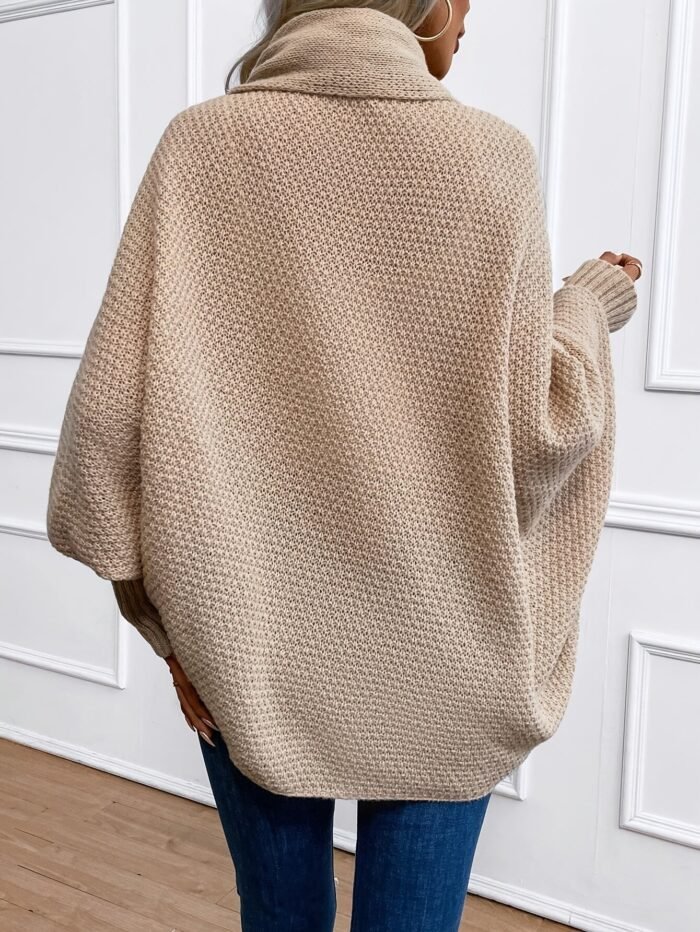 Women's Batwing Open-Front Cardigan – Relaxed Knit Sweater | Nora