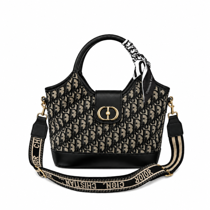 Women Monogram Travel Vanity Case Handbag Compact Shoulder Bag Grey