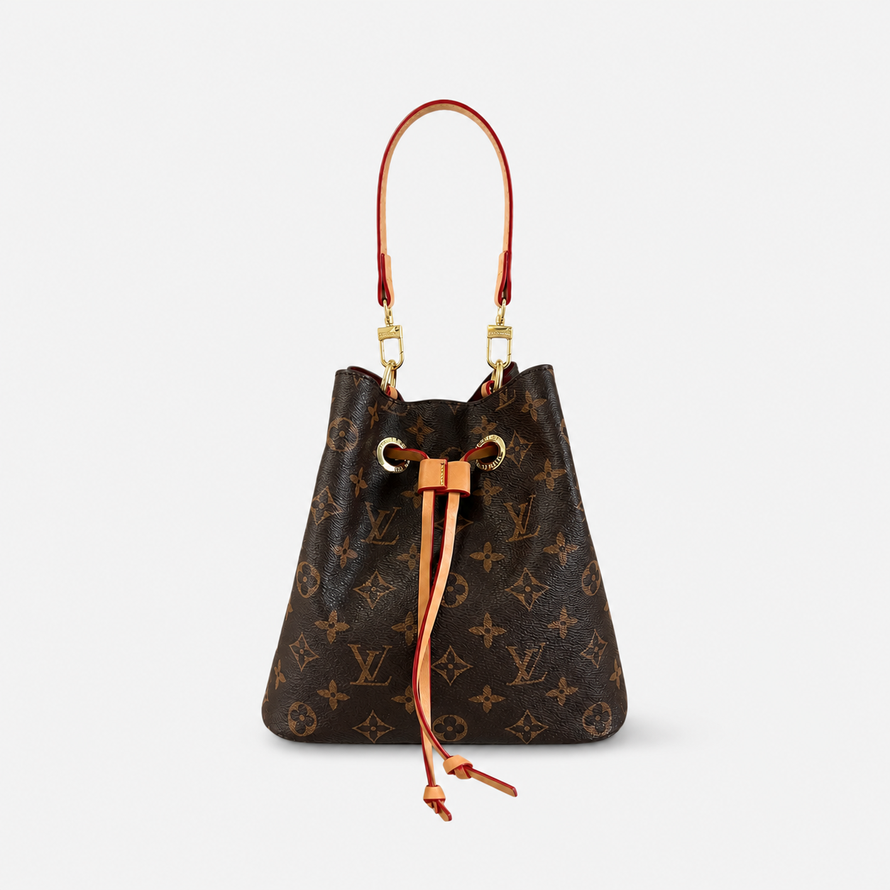9b219a3d-e9b0-4d94-b487-1610b55b00a2.png Leather Monogram Bucket Bag - Image 1