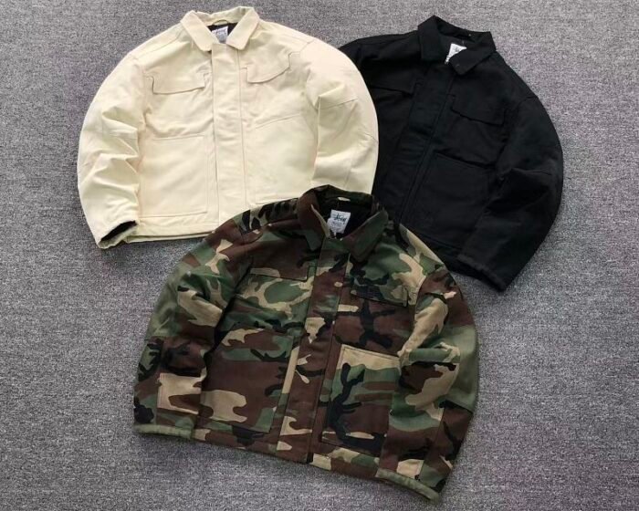 Stüssy Polar Fleece Zip-Up Winter Jacket