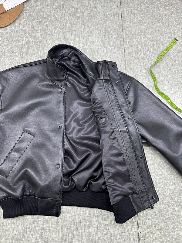 Balenciaga Style Oversized Lambskin Bomber