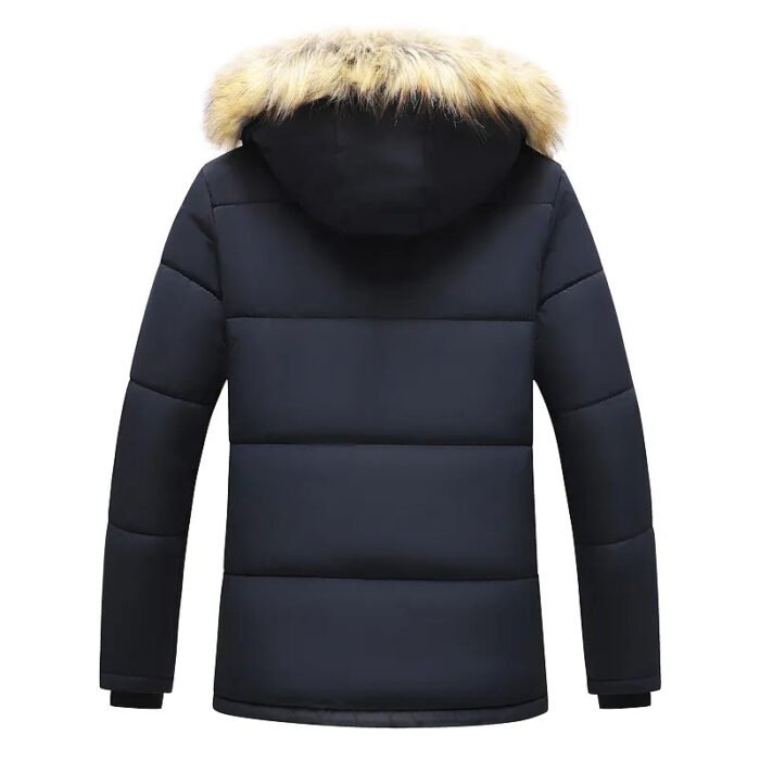 Men's Fleece Lined Parka – Faux Fur Hood Winter Jacket | Andrew