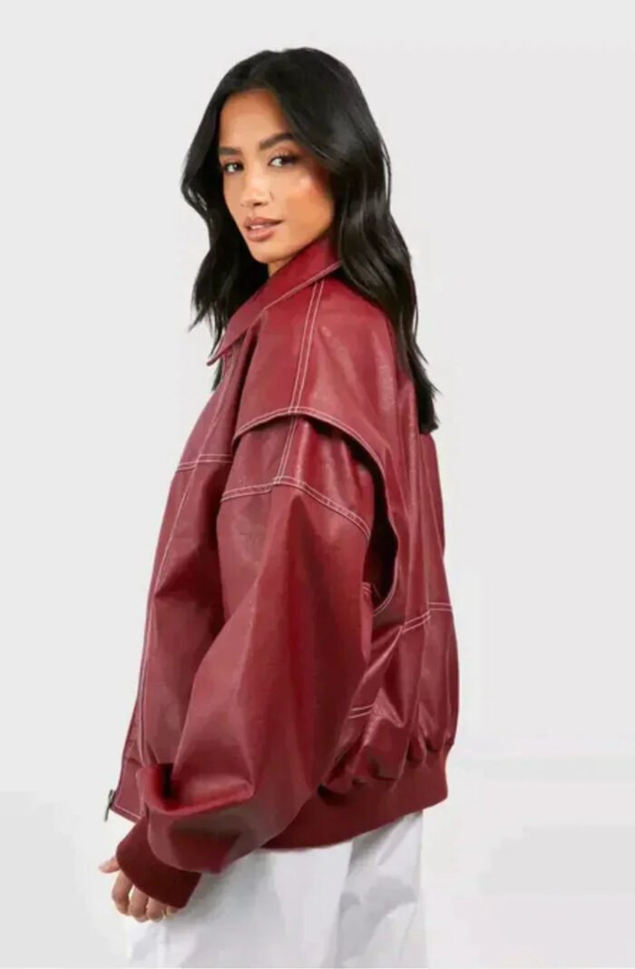 Men's Distressed Cognac Leather Jacket – Cafe Racer Moto | Johnson