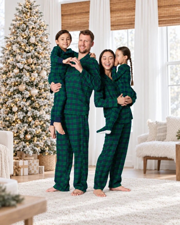 Matching Family Christmas Pajamas – Plaid Pajama Set for Adults & Kids | Callum