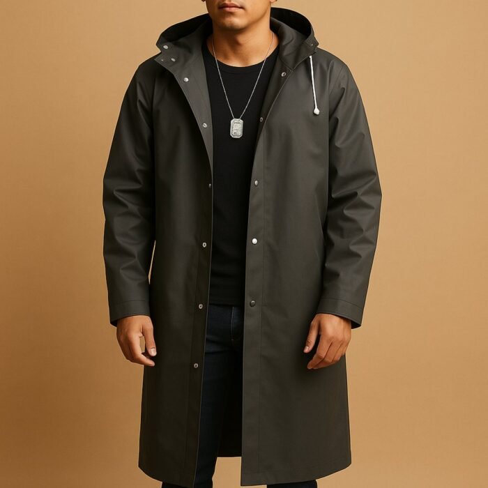 Men's Long Waterproof Parka – Hooded Insulated Winter Coat