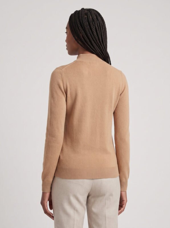 Fitted Mock Neck Sweater