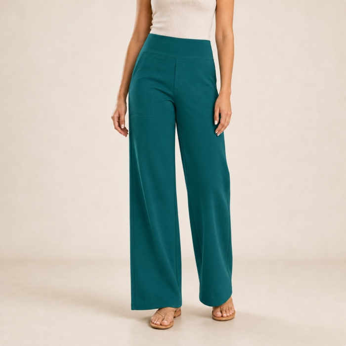 Women's High-Rise Straight Leg Pants – Tailored Trousers | Chiara