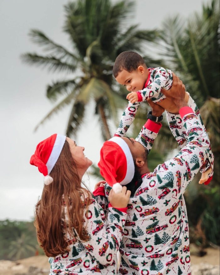 Matching Family Christmas Pajamas – Tree Truck Print Pajama Set | Tucker