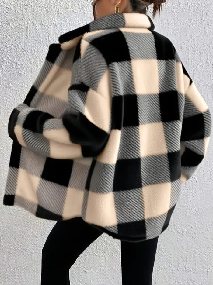 Women's Oversized Plaid Shacket | Marcella