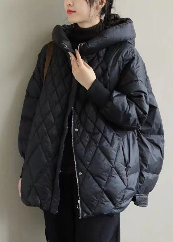 Women's Puffer Coat | Quilted Hooded Zip Up