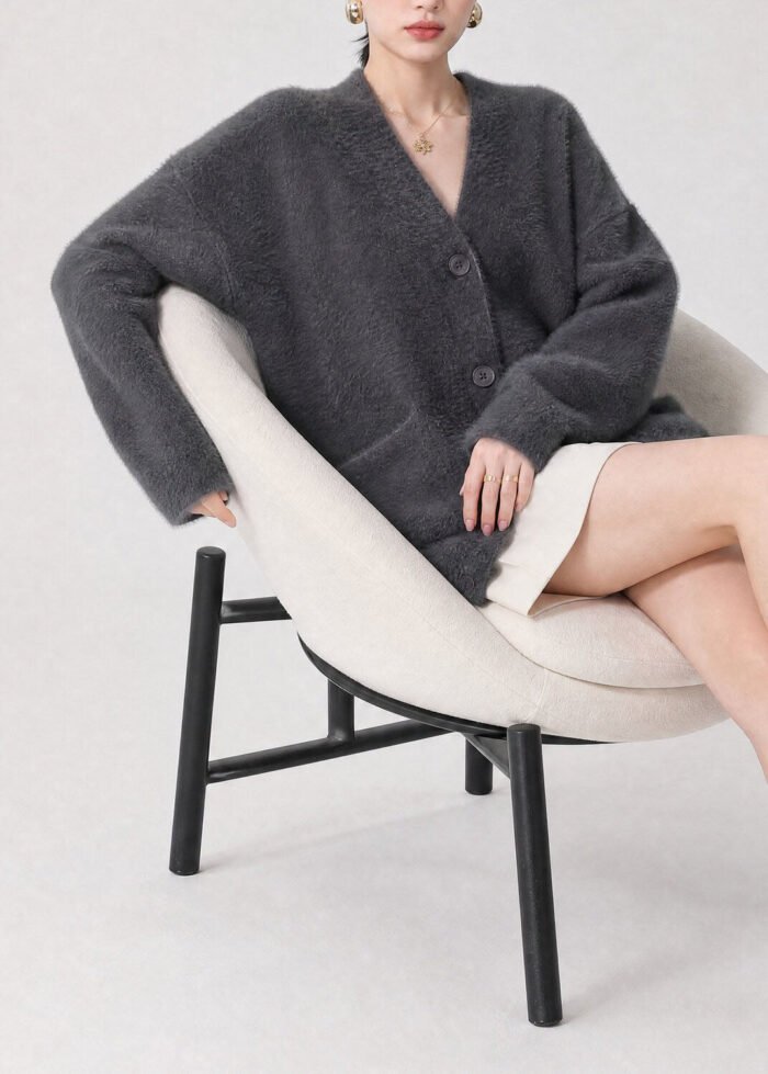 Women's V-Neck Button Pocket Cardigan | Esperanza