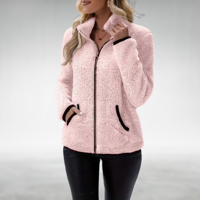 Women's Zip-Up Teddy Jacket | Marisol
