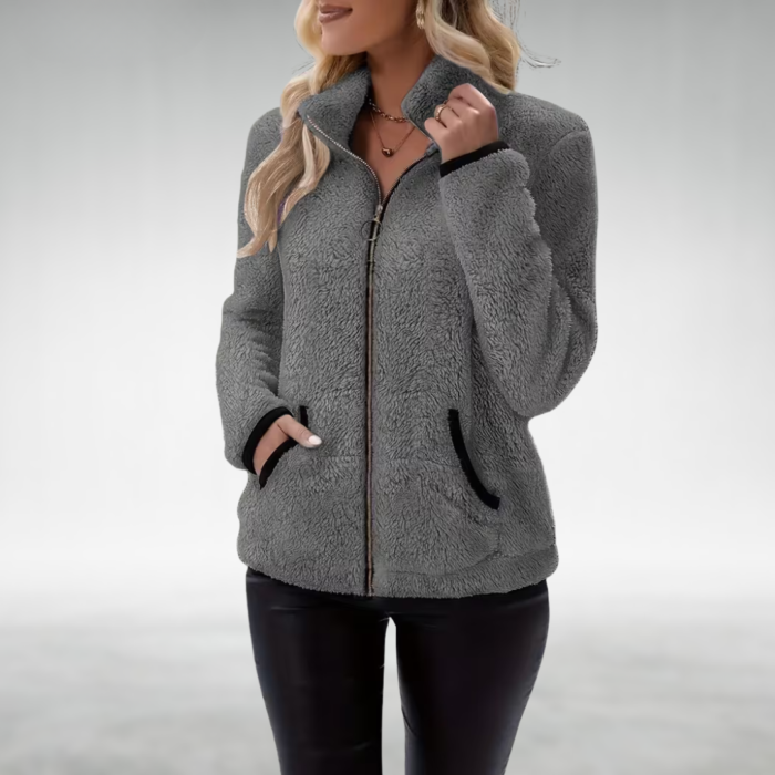 Women's Zip-Up Teddy Jacket | Marisol