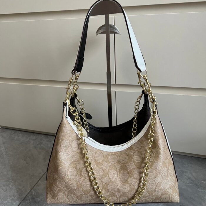 Women Leather Khaki Hobo Shoulder Bag Handbag Green
