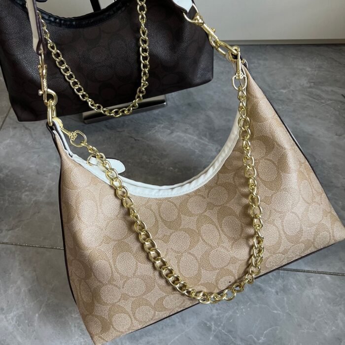 Women Leather Khaki Hobo Shoulder Bag Handbag Green