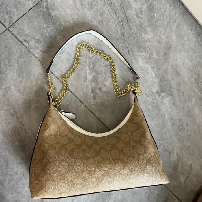Women Leather Khaki Hobo Shoulder Bag Handbag Green