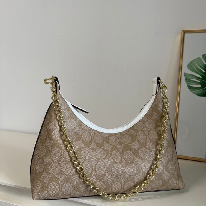 Women Leather Khaki Hobo Shoulder Bag Handbag Green