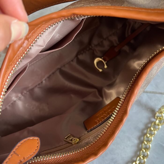 Women Leather Khaki Hobo Shoulder Bag Handbag Green