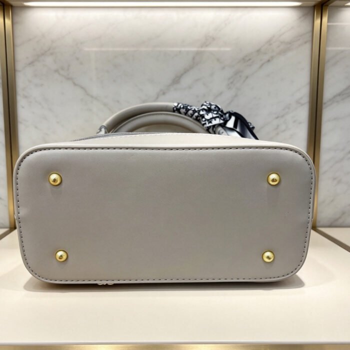 Women Monogram Travel Vanity Case Handbag Compact Shoulder Bag Grey